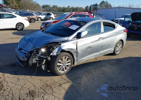 2015 Hyundai Elantra Se from USA, damaged, VIN 5NPDH4AEXFH599190